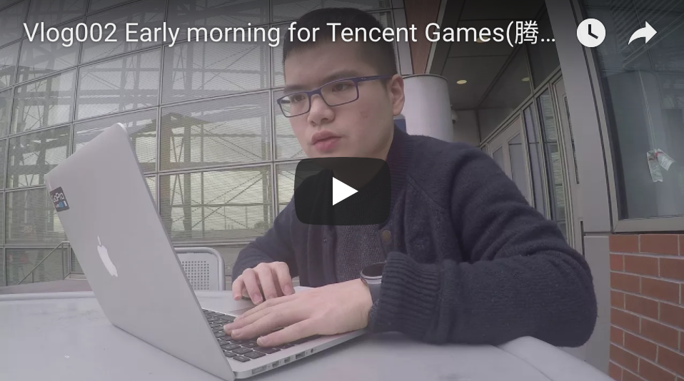 Vlog002 Early morning for Tencent(腾讯游戏) third round video interview